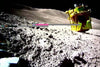 Japanese spacecraft makes near-perfect moon landing: here's the first image of the craft on the moon!