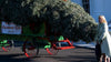 U.S. First Lady Jill Biden greets the White House Christmas tree with her grandson